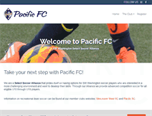Tablet Screenshot of pacificfc.org